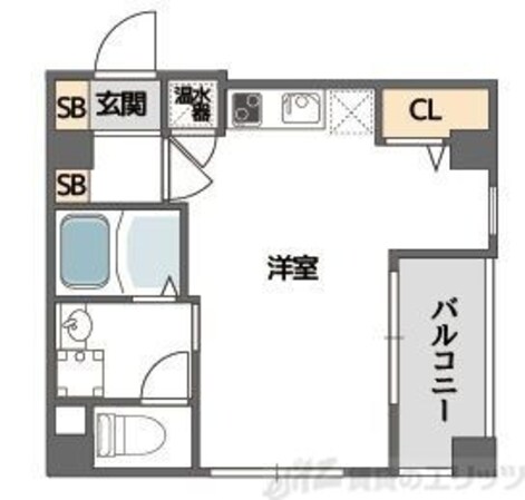 コンフォール南森町の物件間取画像